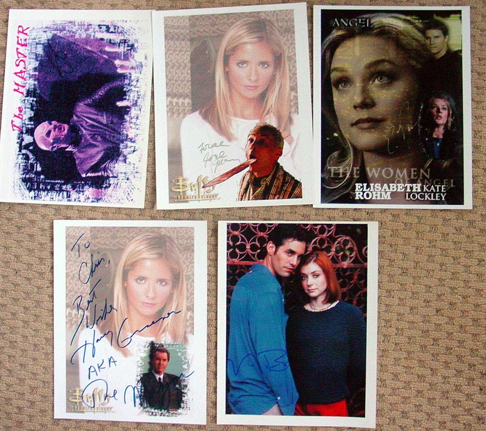 BUFFY THE VAMPIRE SLAYER AUTOGRAPH LOT